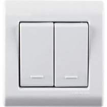 Caixa de Sobrepor com 2 Interruptores Simples 10 A 250 V Tramontina LizFlex Branca