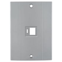 Tampa com suporte 1 tomada RJ 45 para conduletes Plastibox