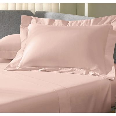 Fronha Cetim Algodão 300 Fios Rosa Peach Ajour Altenburg