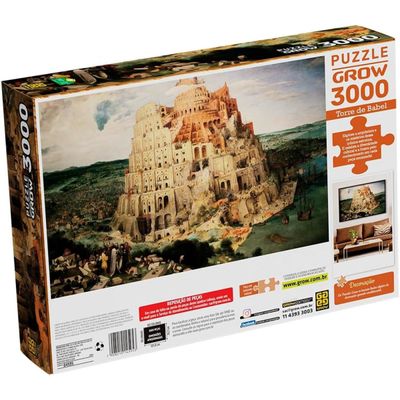 Quebra Cabeça 3000 Peças Torre De Babel - Grow 04595