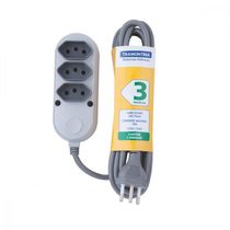 Extensão Multipla 3 Tomadas 2P+T 10 A 250 V Tramontina 3 m