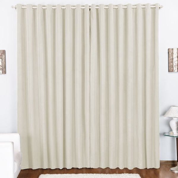 Cortina Duda 3,00m x 2,80m Metros Palha Tecido Oxford Para Sala ou Quarto