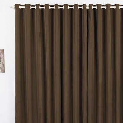 Cortina Duda 3,00m x 2,80m Metros Tabaco Tecido Oxford Para Sala ou Quarto