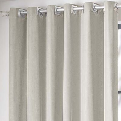 Cortina Lunna Voil Gaze Microfibra 3,00x2,60m Sala Quarto Varão 3M - Marfim
