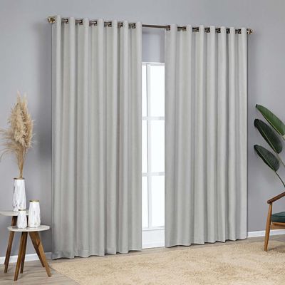Cortina Blackout Linho Corta Luz 2,00x1,70m para Sala Quarto Varão 2M - Cinza