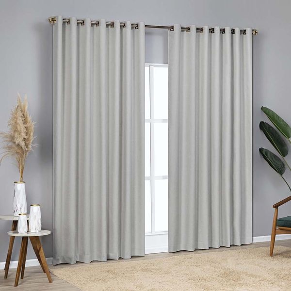 Cortina Blackout Linho Corta Luz 2,00x1,70m para Sala Quarto Varão 2M - Cinza