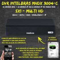Dvr Gravador Vídeo Intelbras Mhdx 3004-c 4 Canais 3TB