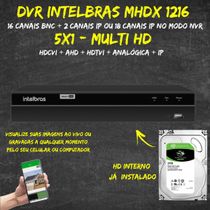 Dvr Gravador Inteligente 16ch Mhdx 1216 C/Hd 3TB