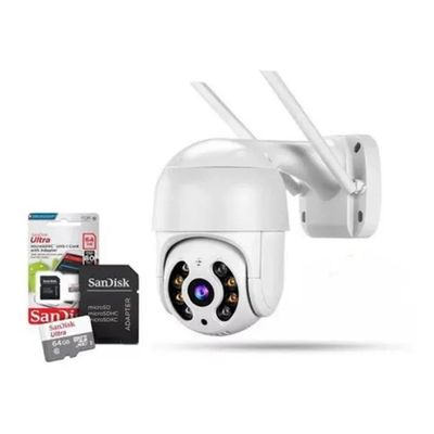 Kit Câmera Ip Icsee Hd 1080p Com Cartão De Memória 64gb