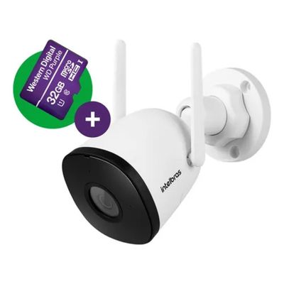 Kit 2 Câmeras Wi-fi Intelbras Im5s Com Cartao 32gb Fullhd