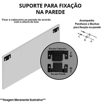 Cabeceira Cama Box Casal Queen 160cm Safira Marrom