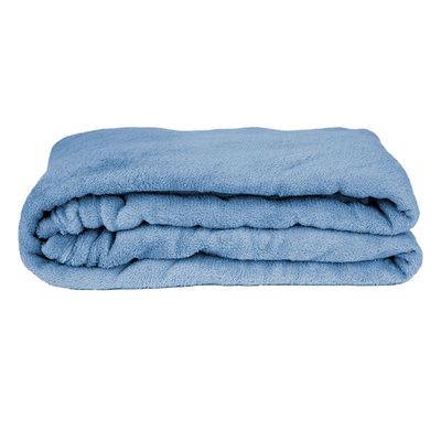 Manta Cobertor Casal Fleece Cazza Azul UNICA