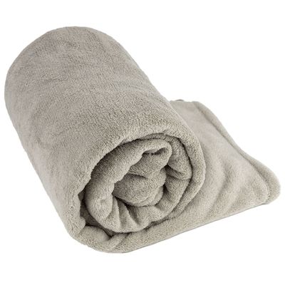 Manta Cobertor Casal Fleece Cazza Bege UNICA