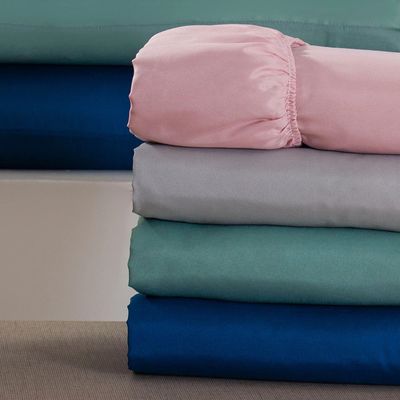Lençol Queen Cazza com Elástico Microfibra Rosa UNICA