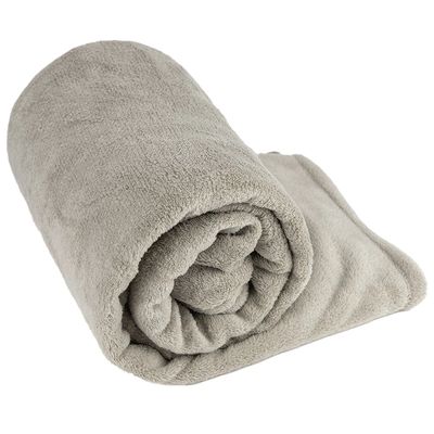 Manta Cobertor Queen Fleece Cazza Bege UNICA