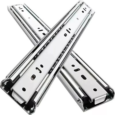 Par de Corrediças Telescópicas 30cm - Kit c/ 2 Corrediças de Gaveta