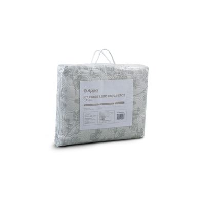 Kit Cobre Leito Matelassê King Appel Cinza UN / Cinza