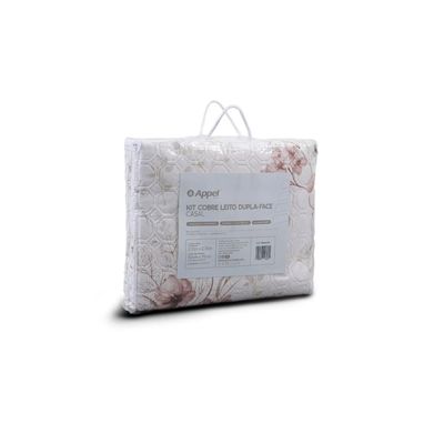 Kit Cobre Leito Matelassê Casal Appel Rosa UN / Rosa