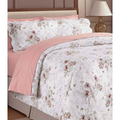 Kit Cobre Leito Matelassê Casal Appel Rosa UN / Rosa