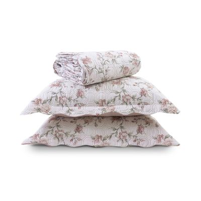 Kit Cobre Leito Matelassê Casal Appel Rosa UN / Rosa