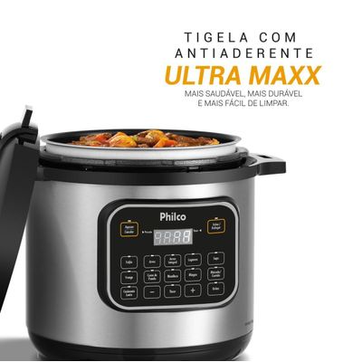 Panela de Pressão Multifuncional Philco 8L PPP80 12 funções 127V