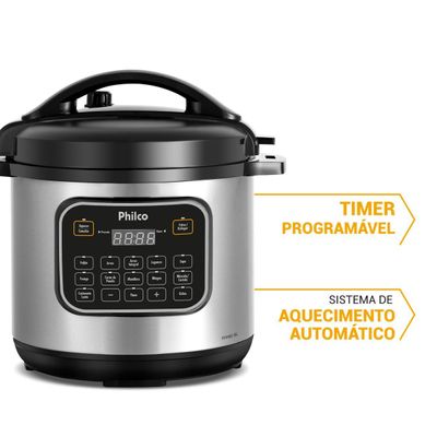 Panela de Pressão Multifuncional Philco 8L PPP80 12 funções 127V