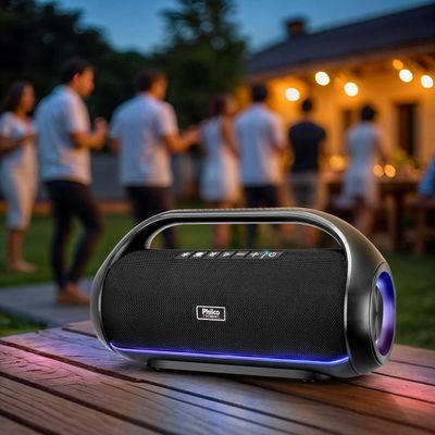 Speaker Philco PBS220BT Extreme Bluetooth 5.3 Flash Light 220W Bivolt