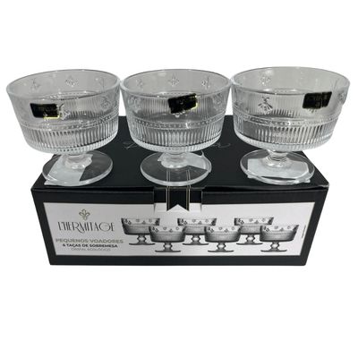 Jogo 6 Taça Cristal Para Sobremesa L'hermitage 190ml Voador