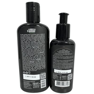 Kit Dalsan Shampoo 2 em 1 240 ml + Balm Cabelo e Barba 120ml