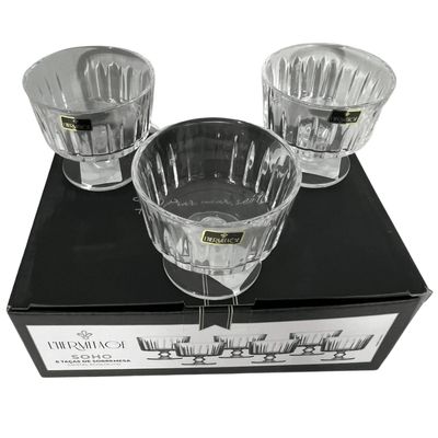 Jogo 6 Taça Cristal Para Sobremesa L'hermitage 190ml Soho