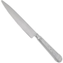 Jogo 50 Facas de Mesa Churrasco Prateadas Aço Inox Restaurantes Churrascarias