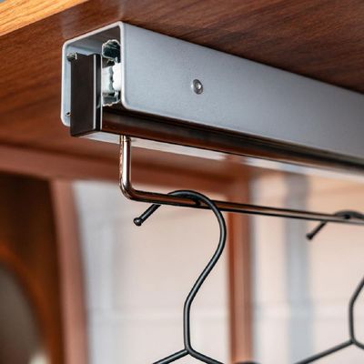 Cabideiro Suspenso 41cm Suprema Cromado com Corrediça Desliz