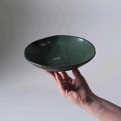 Conjunto Pratos Raso Fundo 12 Peças Cerâmica Orgânico Porto Brasil Mesa Posta Elegante