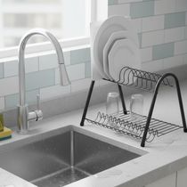 Escorredor de Louça 2 Andares 30cm Aramado Preto Cozinha Pia