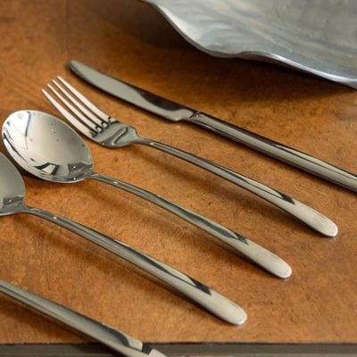 Faqueiro Viena 101 Peças em Aço Inox Wolff Jogo de Talheres e Utensílios Mesa Posta 12 Pessoas