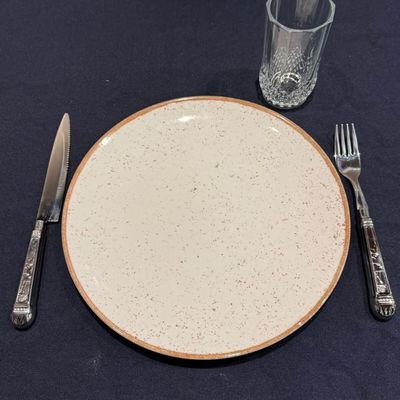 Jogo 12 Facas Mesa Churrasco 24cm Prateada Aço Inox Serrilhada Carne