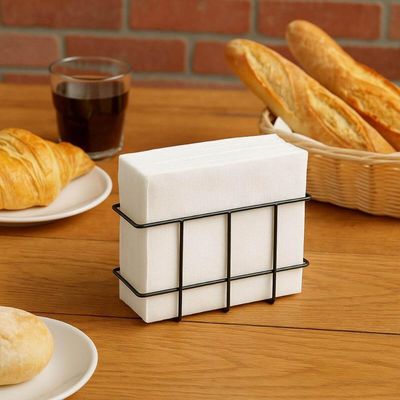 Kit 6 Porta Guardanapos Pequeno Aramado Preto Padaria Utimil Organizar Lanchonete