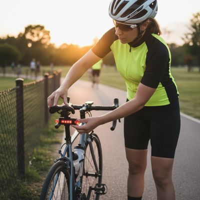 Sinalizador Lanterna Traseiro Bicicleta Recarregável - Máxima Visibilidade e Segurança