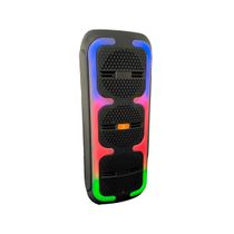 Caixa de Som Portátil Bluetooth 50W com Luzes LED RGB e Rádio FM - Recarregável
