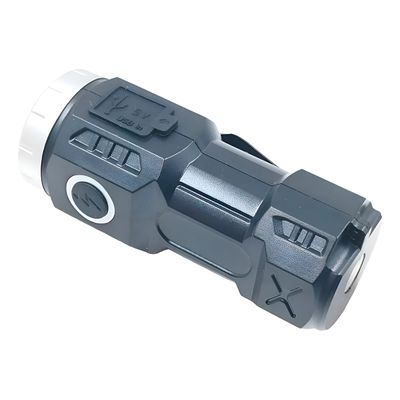 Lanterna Tática Recarregável com Imã | Mini Lanterna LED 100lm 6 LEDs, 3 Modos, Water Resistant