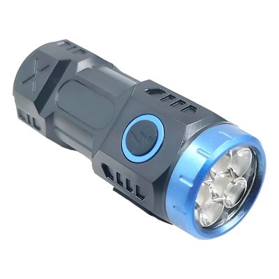 Lanterna Tática Recarregável com Imã | Mini Lanterna LED 100lm 6 LEDs, 3 Modos, Water Resistant