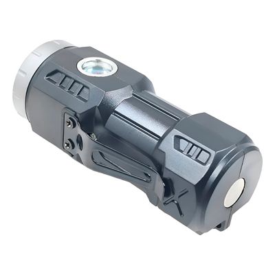 Lanterna Tática Recarregável com Imã | Mini Lanterna LED 100lm 6 LEDs, 3 Modos, Water Resistant
