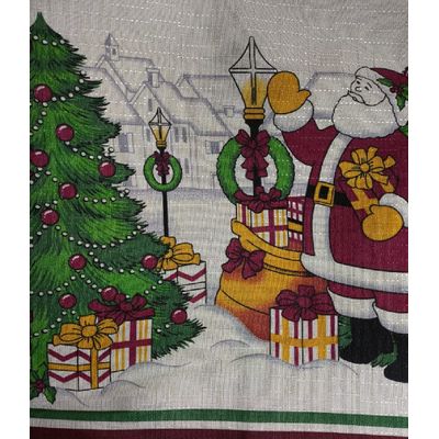 Toalha Mesa Retangular Gourmet 140x290cm Natal Noel Raner