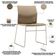 Kit 02 Cadeiras Empilhável Fixa Link F02 Base Aço Nude - Lyam Decor