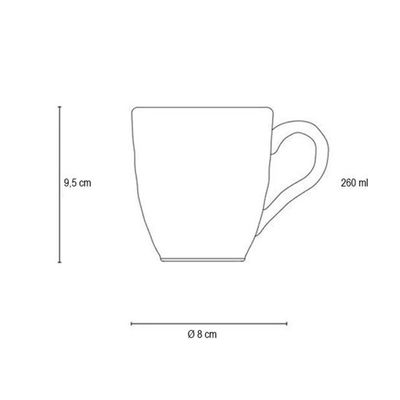 Caneca de Cerâmica 260ml Ryo Maresia 12 Unidades - Oxford 103268