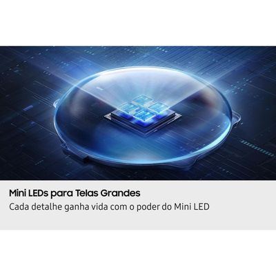 Smart TV Samsung 100" 4K Neo QLED Ultra QN100QN80FGXZD Painel até 144Hz Gaming Hub Dolby Atmos Preta Titan