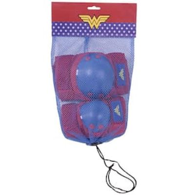 Kit de Proteção P Mulher Maravilha Bel - 4 Peças