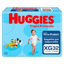 Fralda Descartável Huggies Tripla Proteção Tamanho XG  32 Unidades