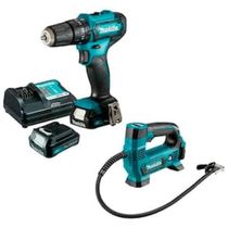 Kit Parafusadeira/Furadeira de Impacto e Compressor de Ar Makita KITHP333+MP100