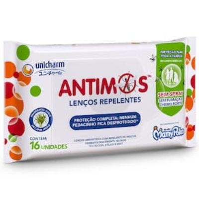 Lenços Repelentes MamyPoco Antimos - 16 Unidades